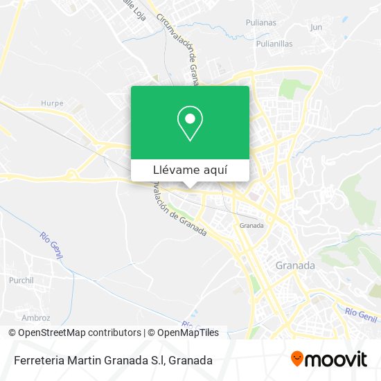 Mapa Ferreteria Martin Granada S.l