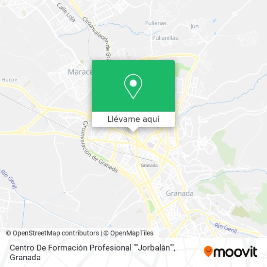Mapa Centro De Formación Profesional ""Jorbalán""