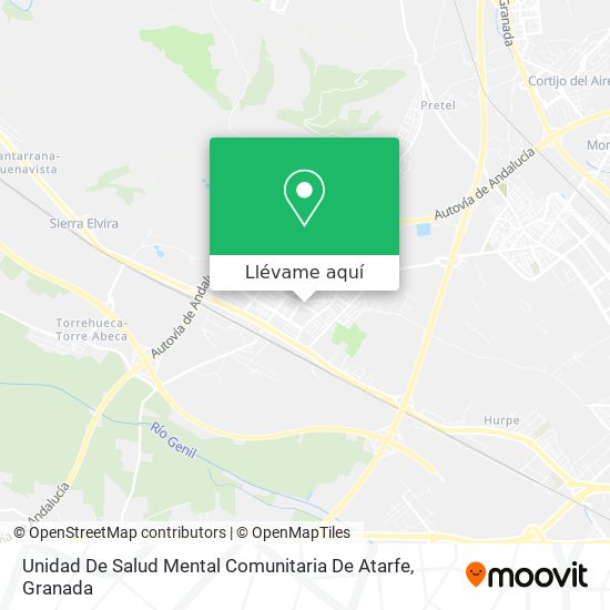 Mapa Unidad De Salud Mental Comunitaria De Atarfe