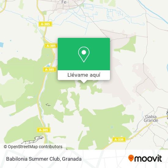 Mapa Babilonia Summer Club