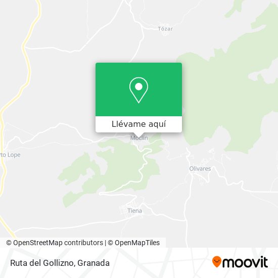 Mapa Ruta del Gollizno