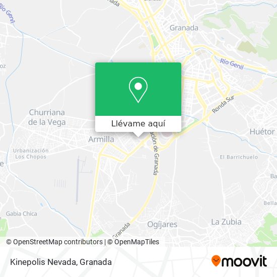 Mapa Kinepolis Nevada