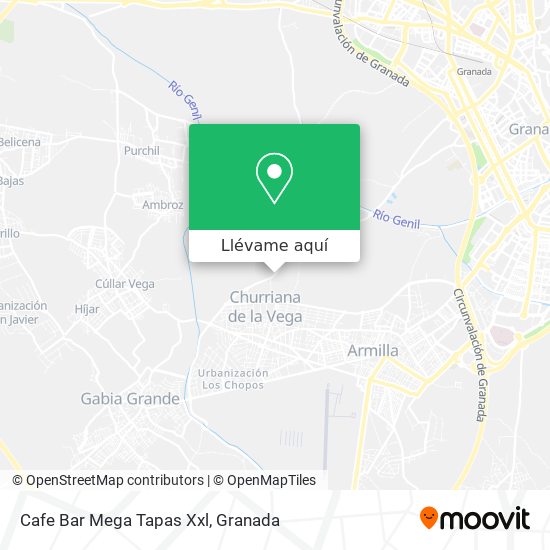 Mapa Cafe Bar Mega Tapas Xxl