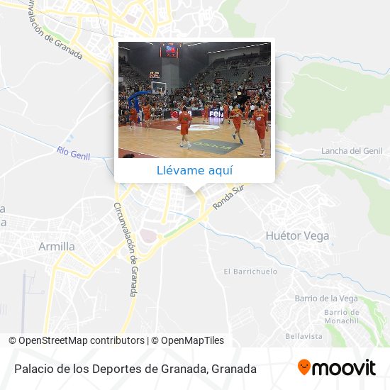Mapa Palacio de los Deportes de Granada