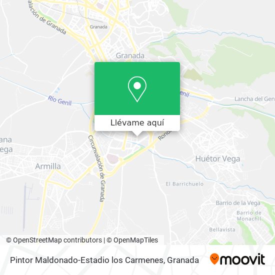 Mapa Pintor Maldonado-Estadio los Carmenes