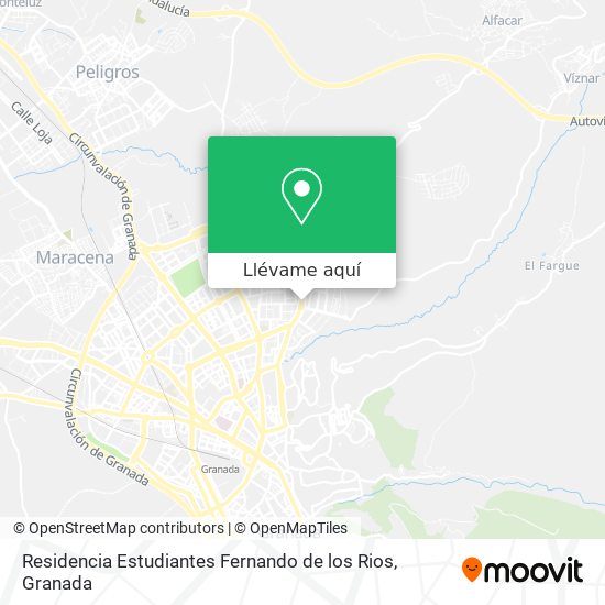 Mapa Residencia Estudiantes Fernando de los Rios