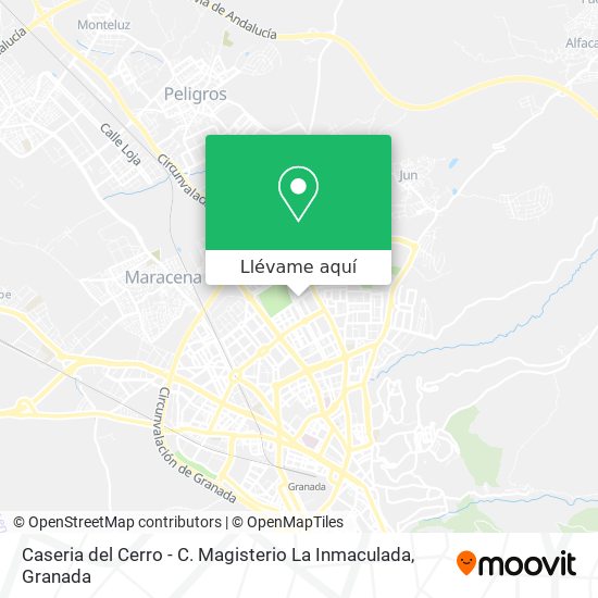 Mapa Caseria del Cerro - C. Magisterio La Inmaculada