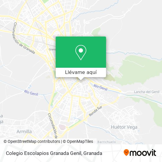 Mapa Colegio Escolapios Granada Genil