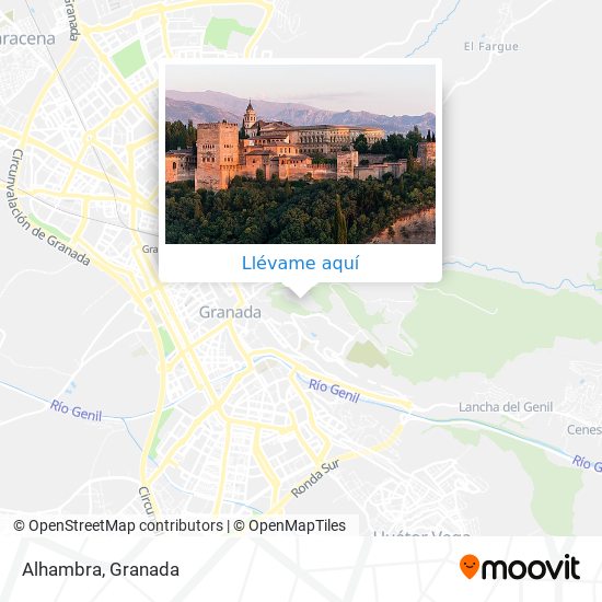 Mapa Alhambra