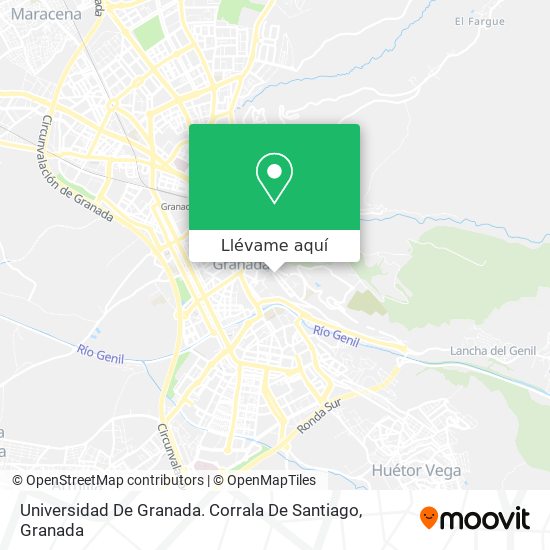 Mapa Universidad De Granada. Corrala De Santiago