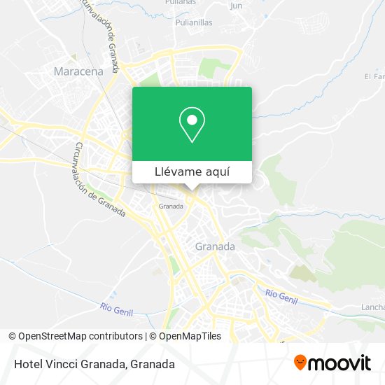 Mapa Hotel Vincci Granada