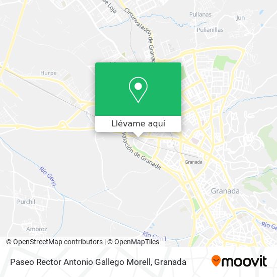 Mapa Paseo Rector Antonio Gallego Morell