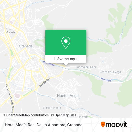 Mapa Hotel Macía Real De La Alhambra