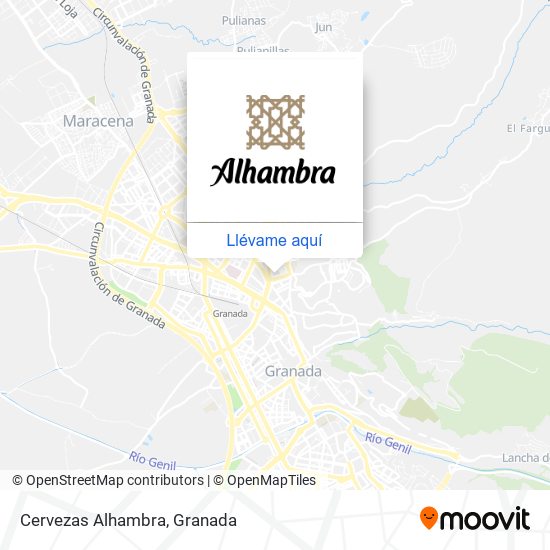 Mapa Cervezas Alhambra