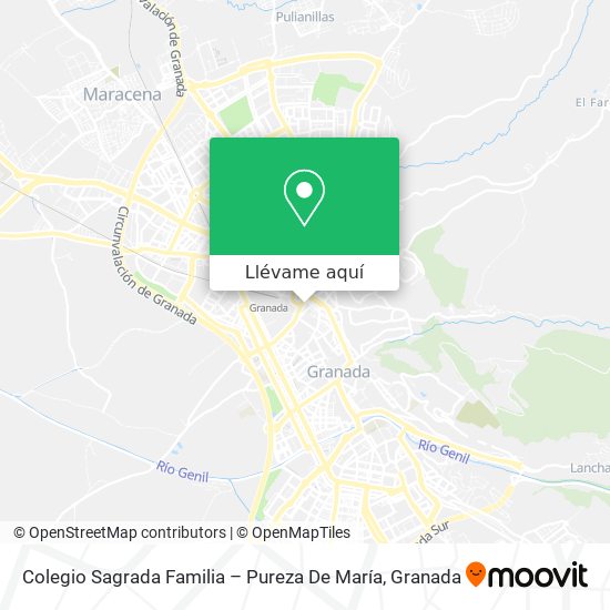 Mapa Colegio Sagrada Familia – Pureza De María