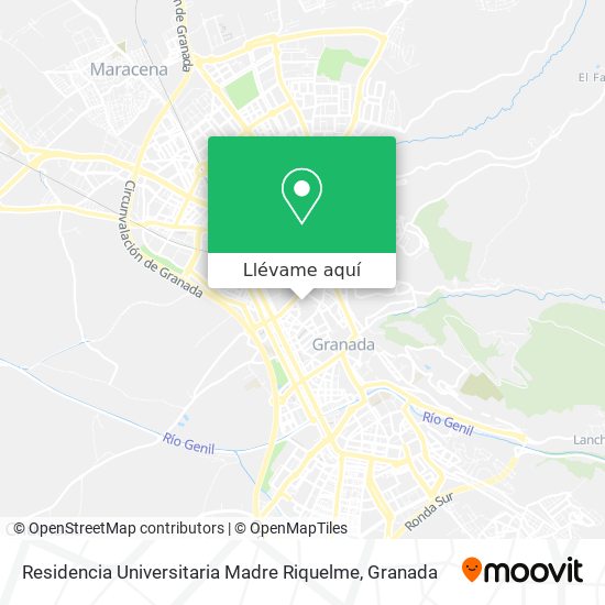 Mapa Residencia Universitaria Madre Riquelme