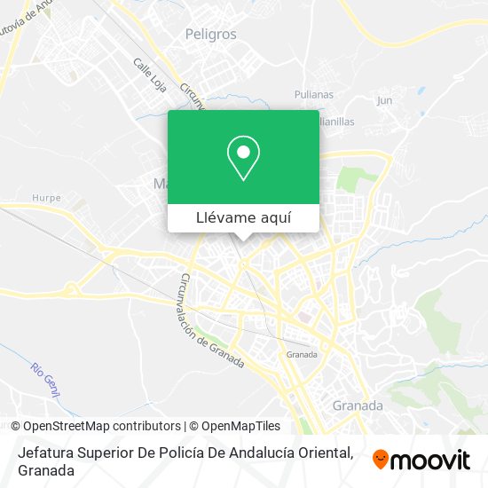 Mapa Jefatura Superior De Policía De Andalucía Oriental