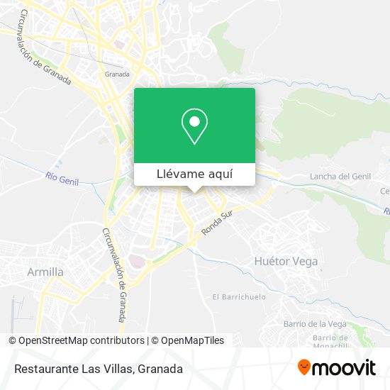 Mapa Restaurante Las Villas
