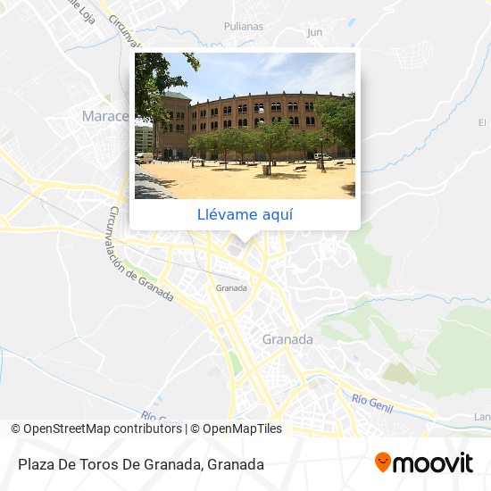 ¿Cómo llegar a Plaza De Toros De Granada en Autobús o Metro?