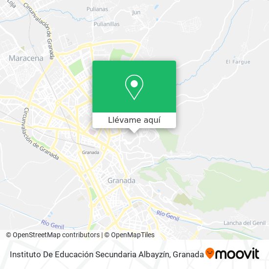 Mapa Instituto De Educación Secundaria Albayzín