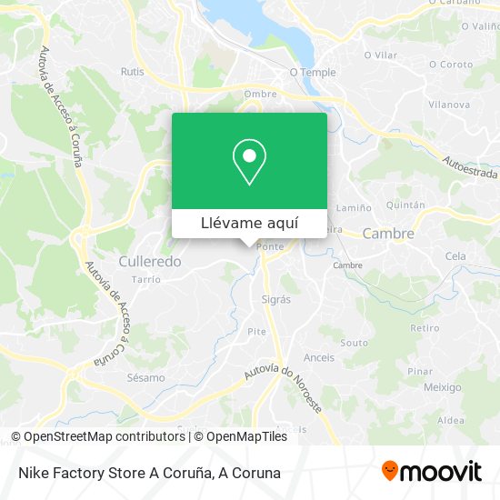 cómodo Popa Decrépito Cómo llegar a Nike Factory Store A Coruña en Culleredo en Autobús?