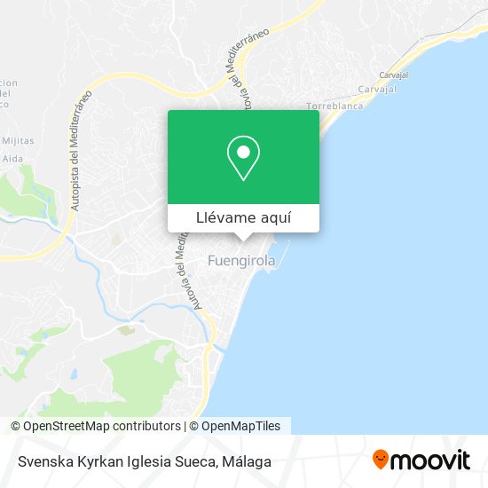 Mapa Svenska Kyrkan Iglesia Sueca