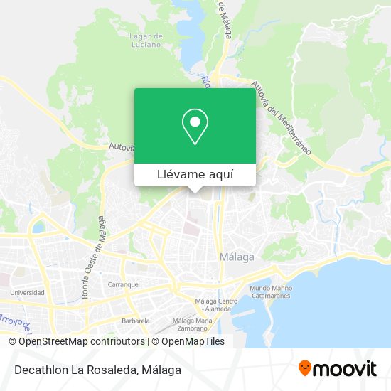 Mapa Decathlon La Rosaleda