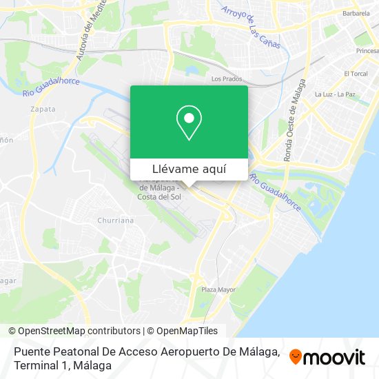 Mapa Puente Peatonal De Acceso Aeropuerto De Málaga, Terminal 1