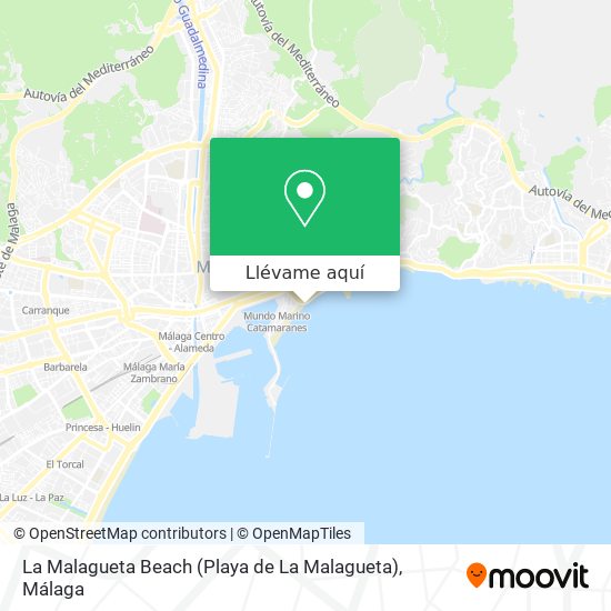 Mapa La Malagueta Beach (Playa de La Malagueta)