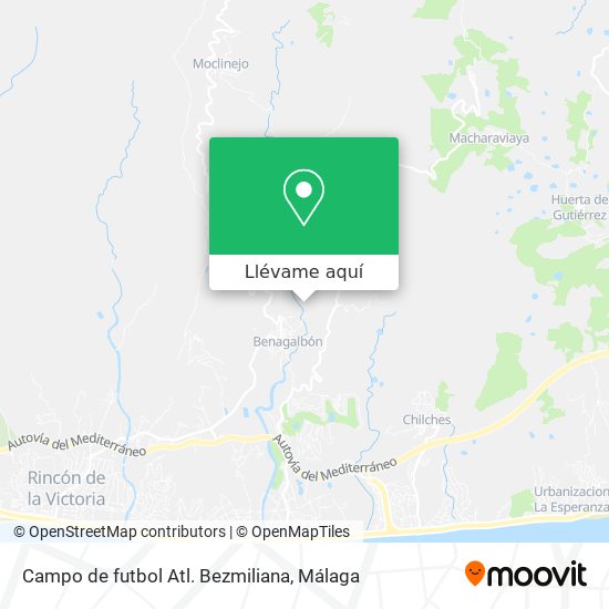 Mapa Campo de futbol Atl. Bezmiliana