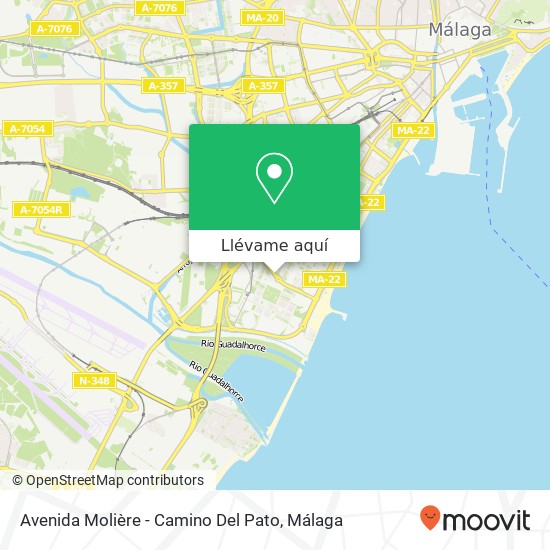 Mapa Avenida Molière - Camino Del Pato