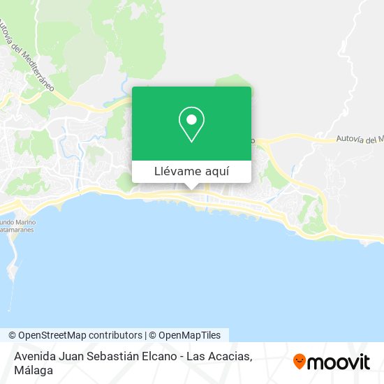 Mapa Avenida Juan Sebastián Elcano - Las Acacias