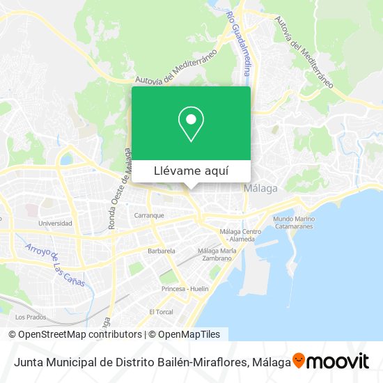 Mapa Junta Municipal de Distrito Bailén-Miraflores