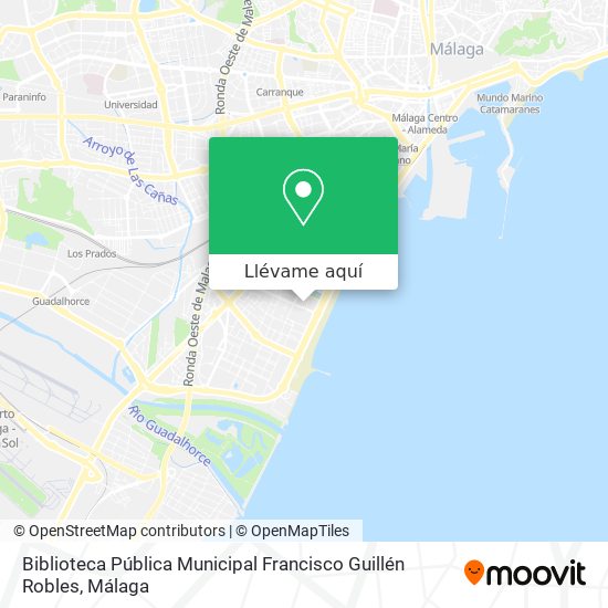 Mapa Biblioteca Pública Municipal Francisco Guillén Robles