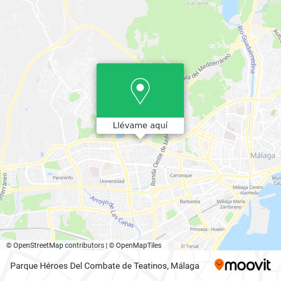 Mapa Parque Héroes Del Combate de Teatinos