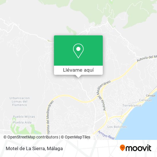 Mapa Motel de La Sierra