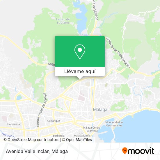 Mapa Avenida Valle Inclán