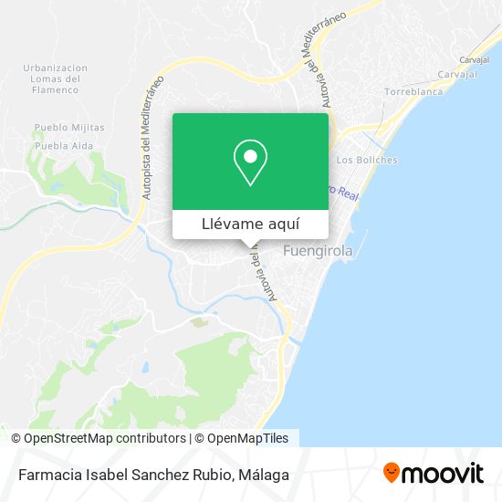 Mapa Farmacia Isabel Sanchez Rubio