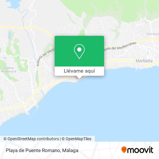 Mapa Playa de Puente Romano