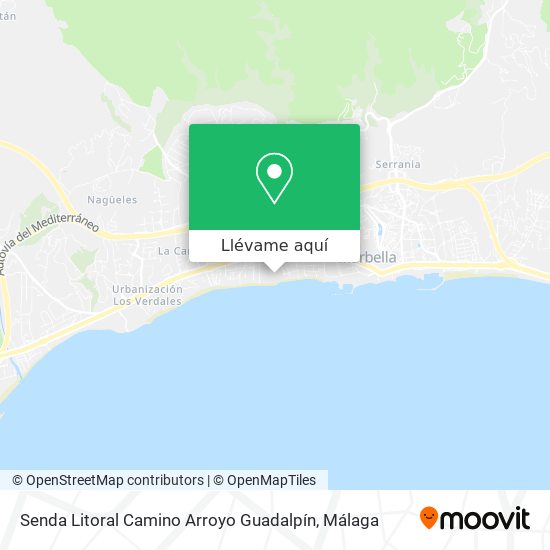 Mapa Senda Litoral Camino Arroyo Guadalpín