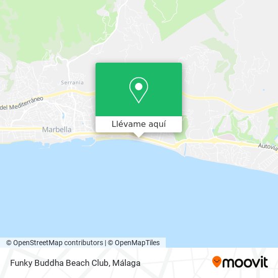 Mapa Funky Buddha Beach Club