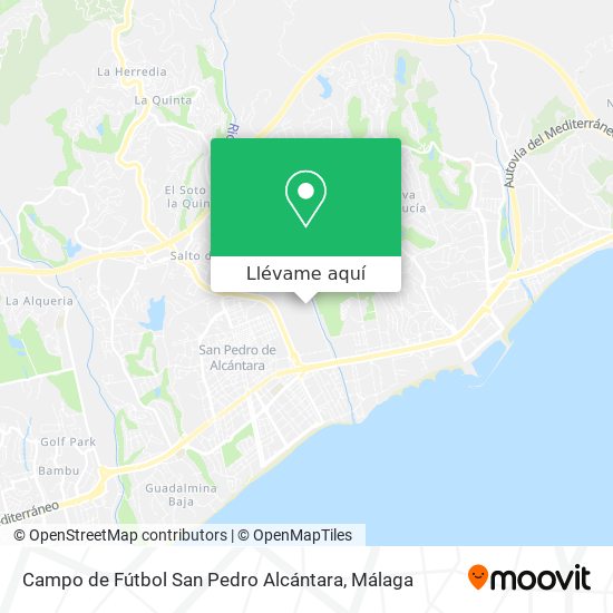 Mapa Campo de Fútbol San Pedro Alcántara