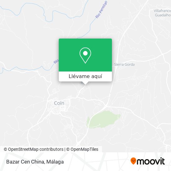 Mapa Bazar Cen China