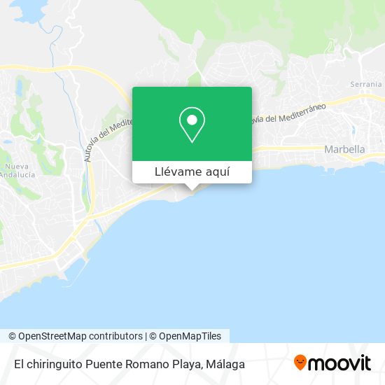 Mapa El chiringuito Puente Romano Playa