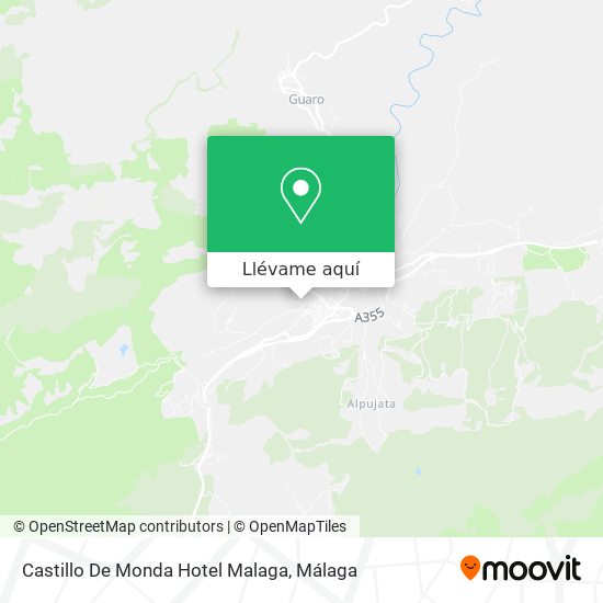 Mapa Castillo De Monda Hotel Malaga