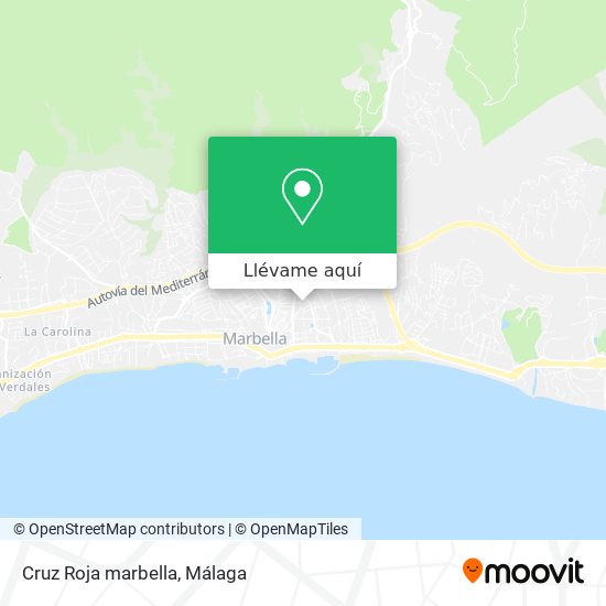 Mapa Cruz Roja marbella