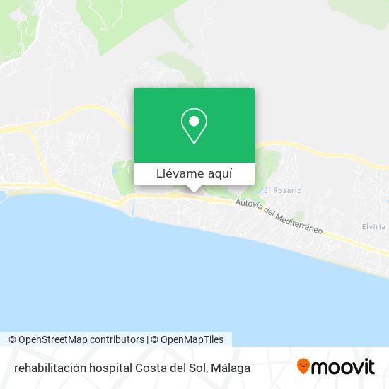 Mapa rehabilitación hospital Costa del Sol