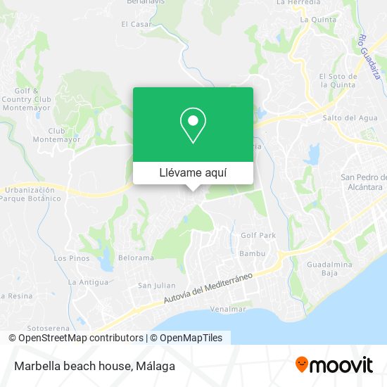 Mapa Marbella beach house