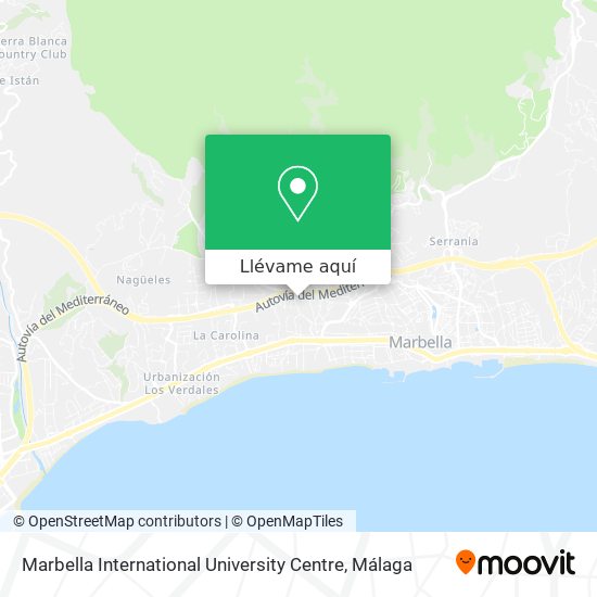 Mapa Marbella International University Centre