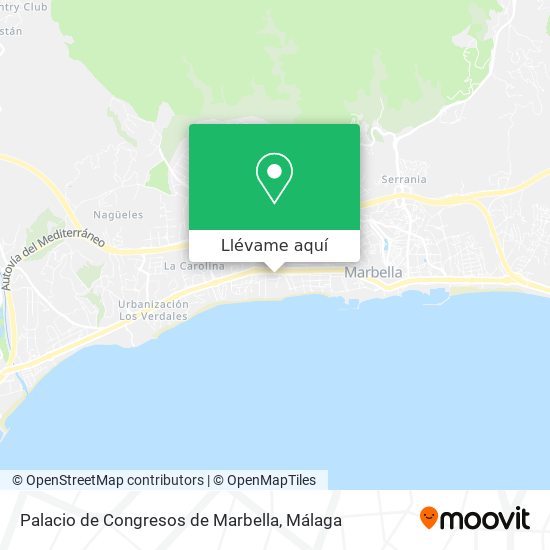 Mapa Palacio de Congresos de Marbella